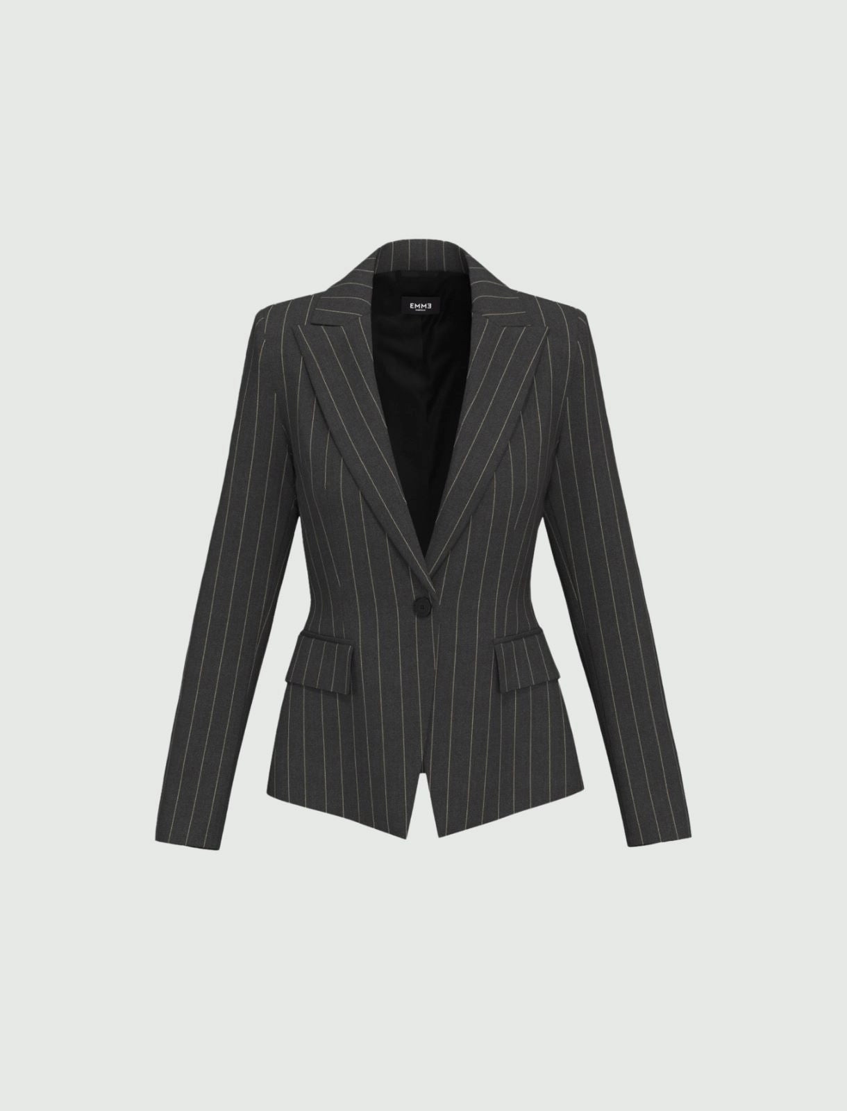 Giacca gessata stretch