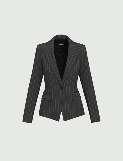 Giacca gessata stretch