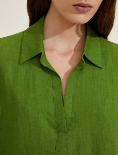 Camicia lino collo vela