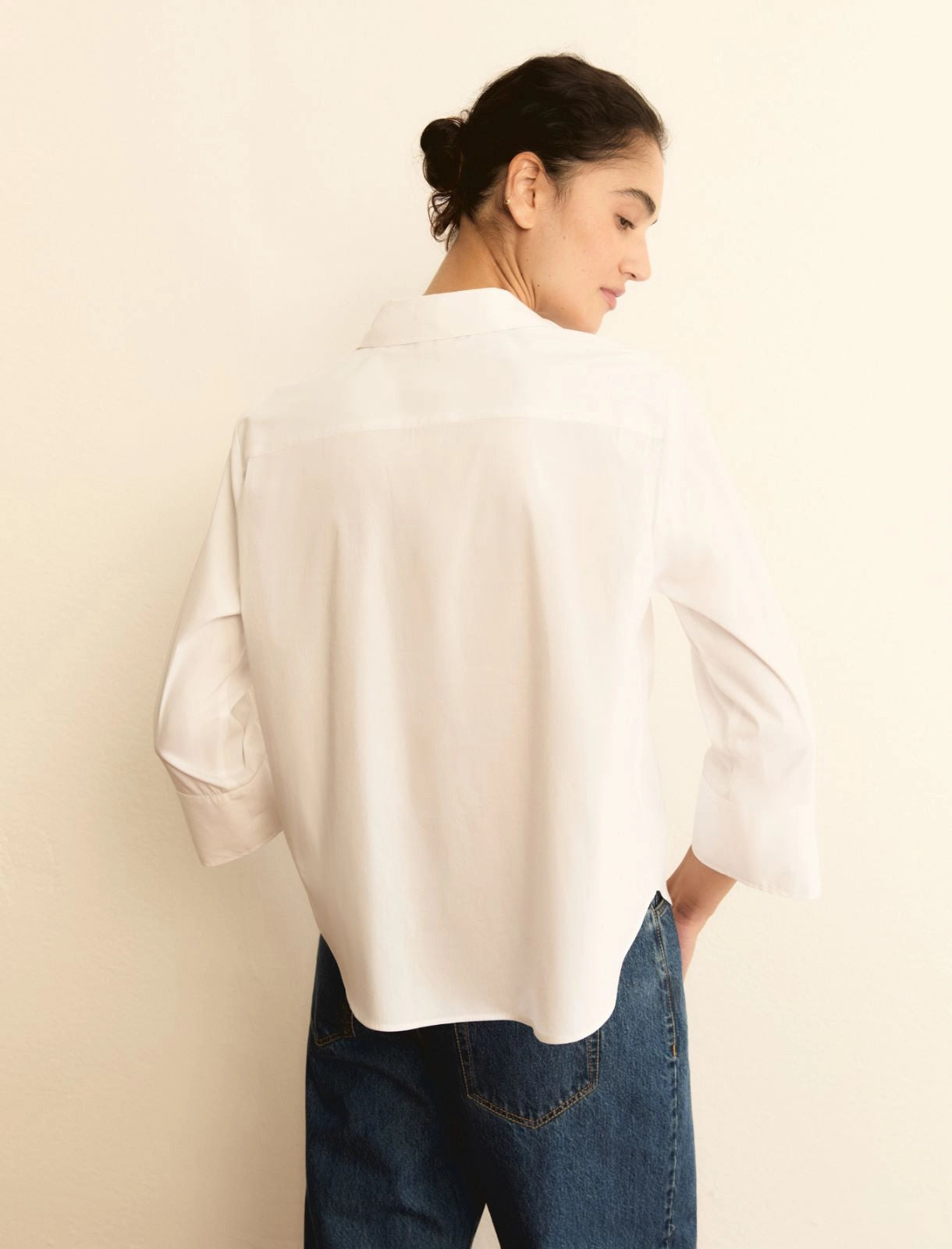 Camicia mezza aperta