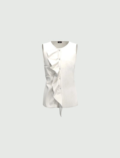 Camicia smanicata jabot