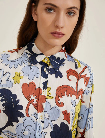 Camicia raso stampato