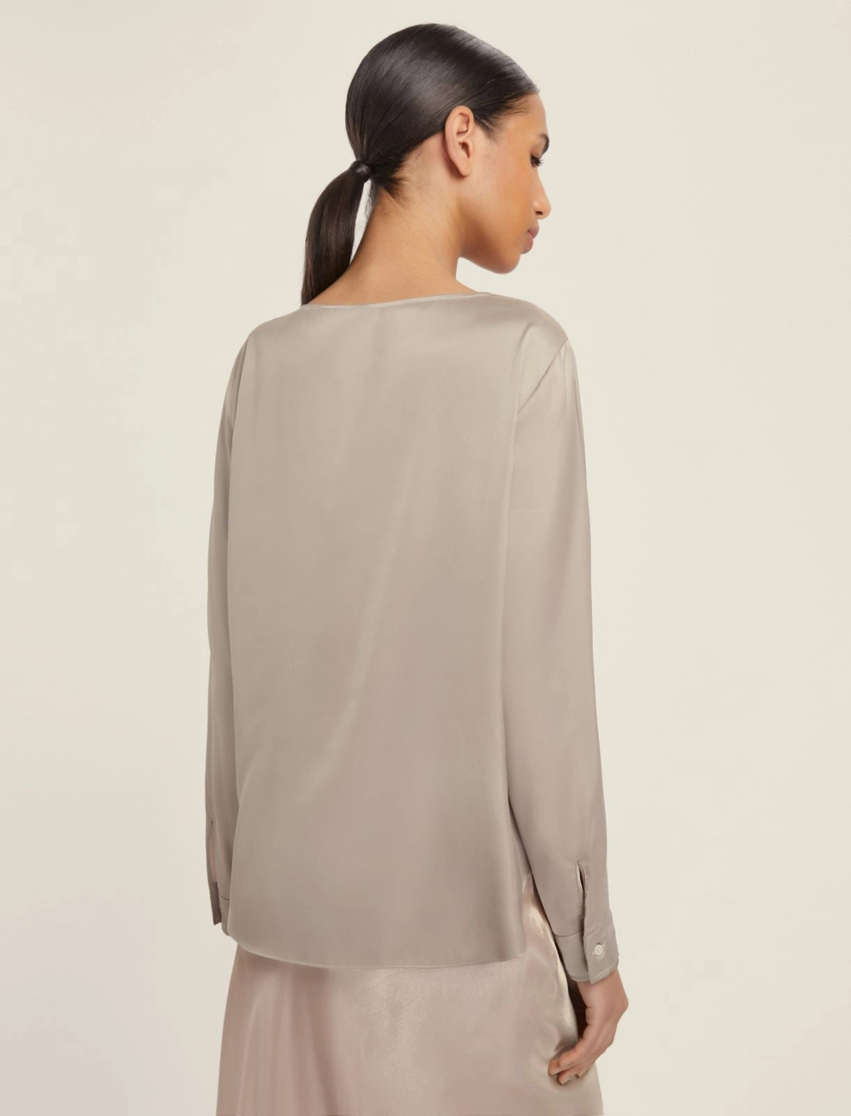 Camicia raso stretch