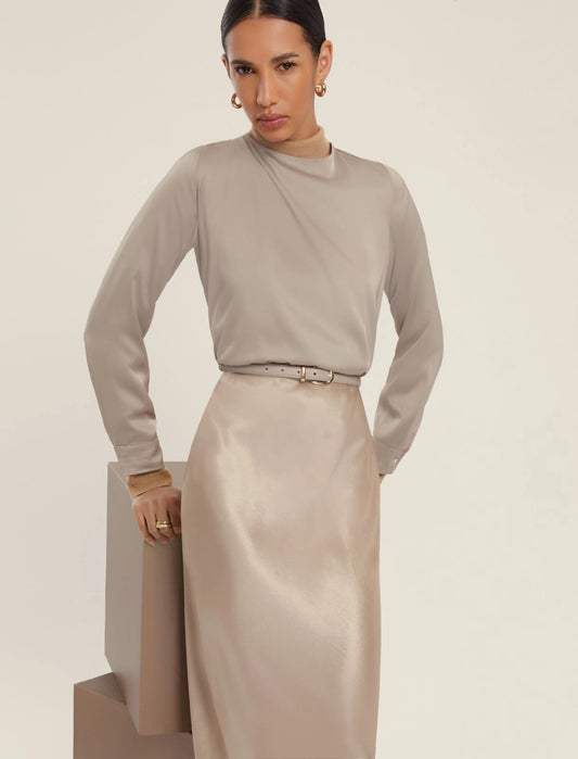 Camicia raso stretch