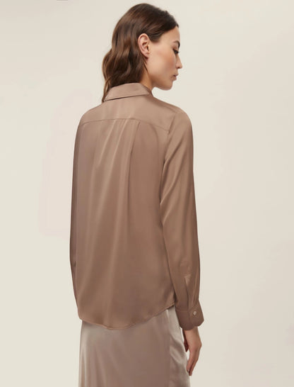 Camicia raso collo uomo