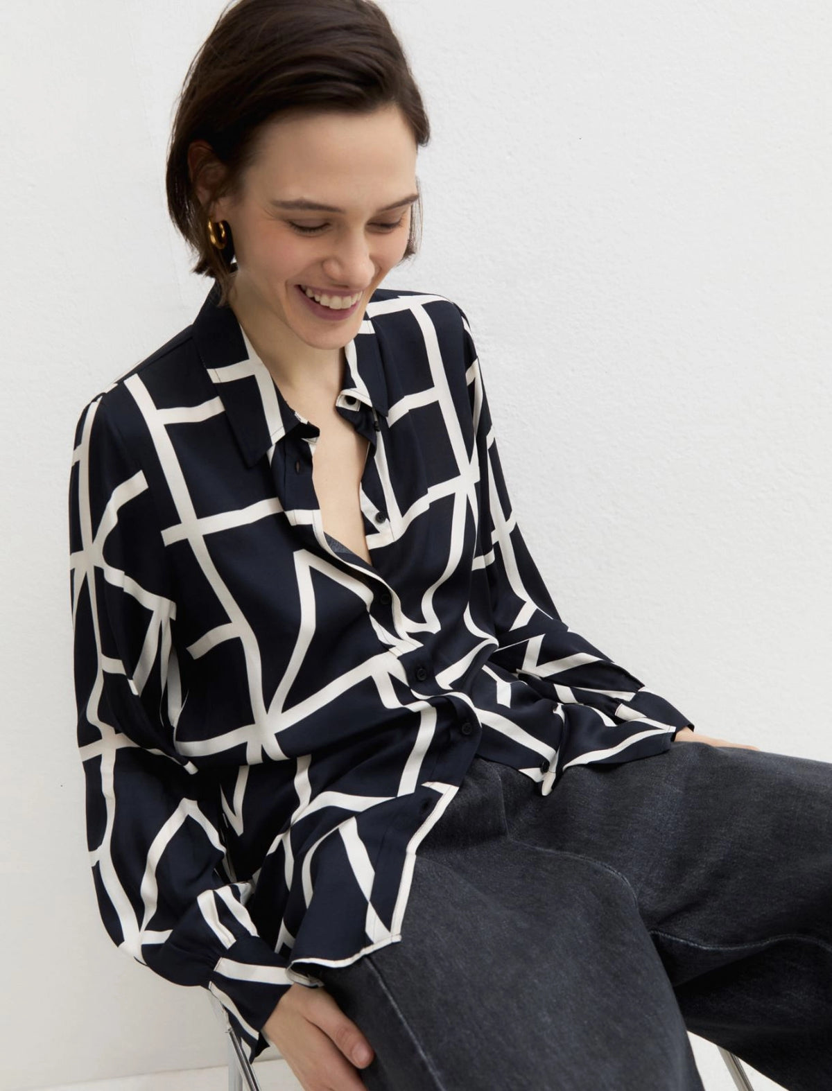 Camicia fantasia logata