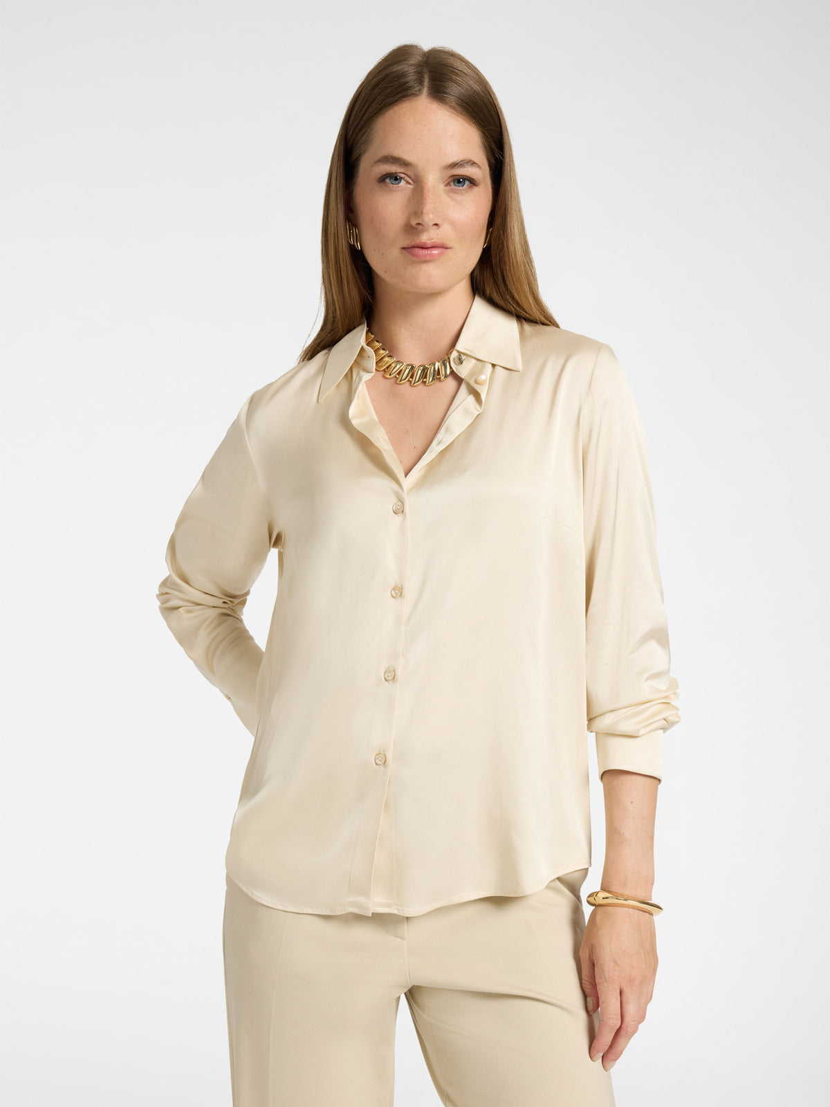 Camicia raso stretch