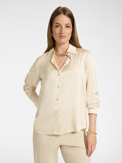 Camicia raso stretch