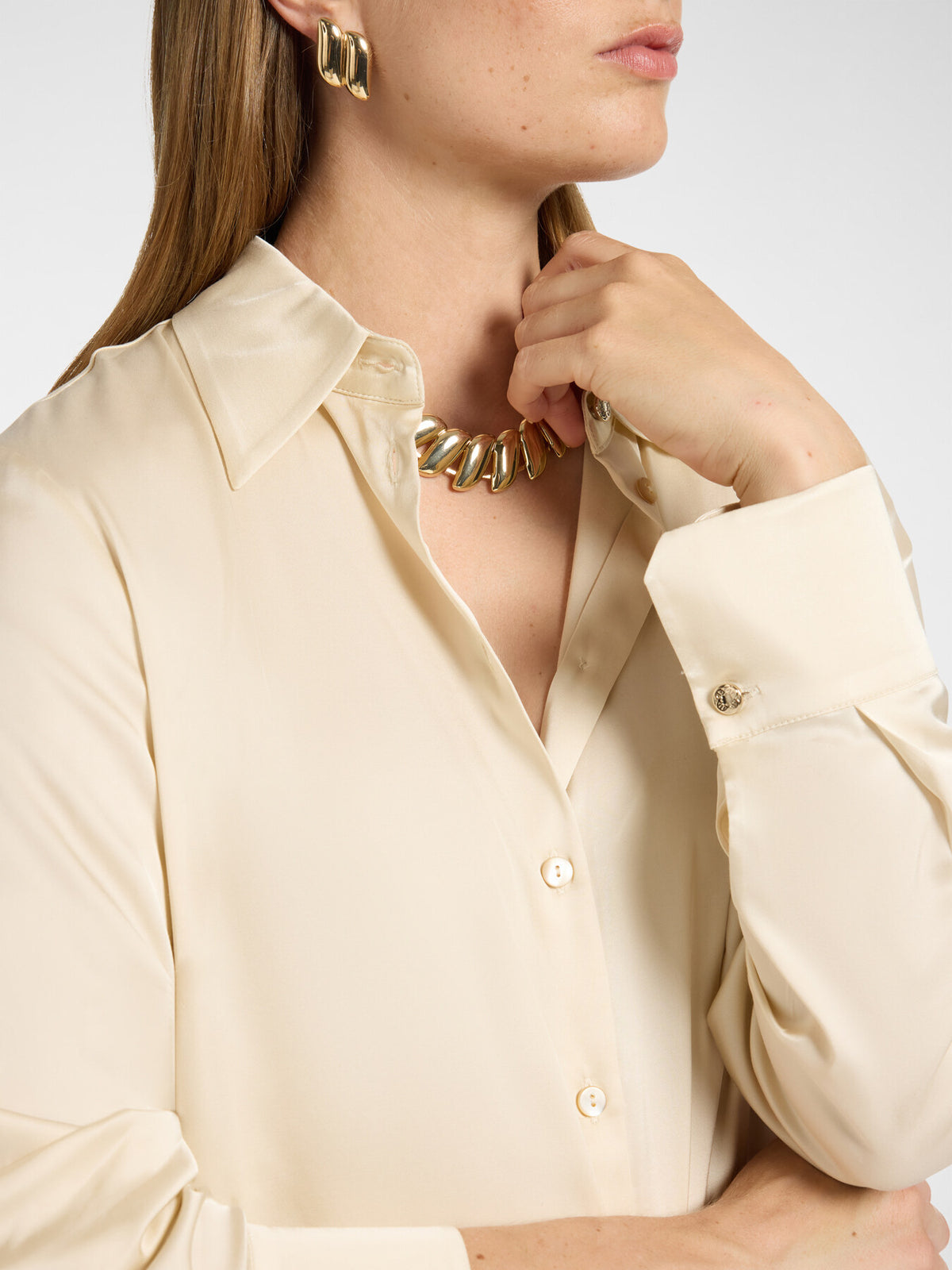 Camicia raso stretch