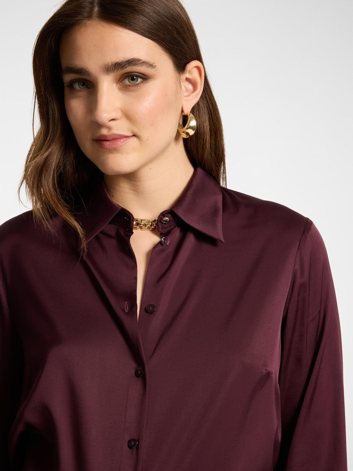 Camicia raso stretch