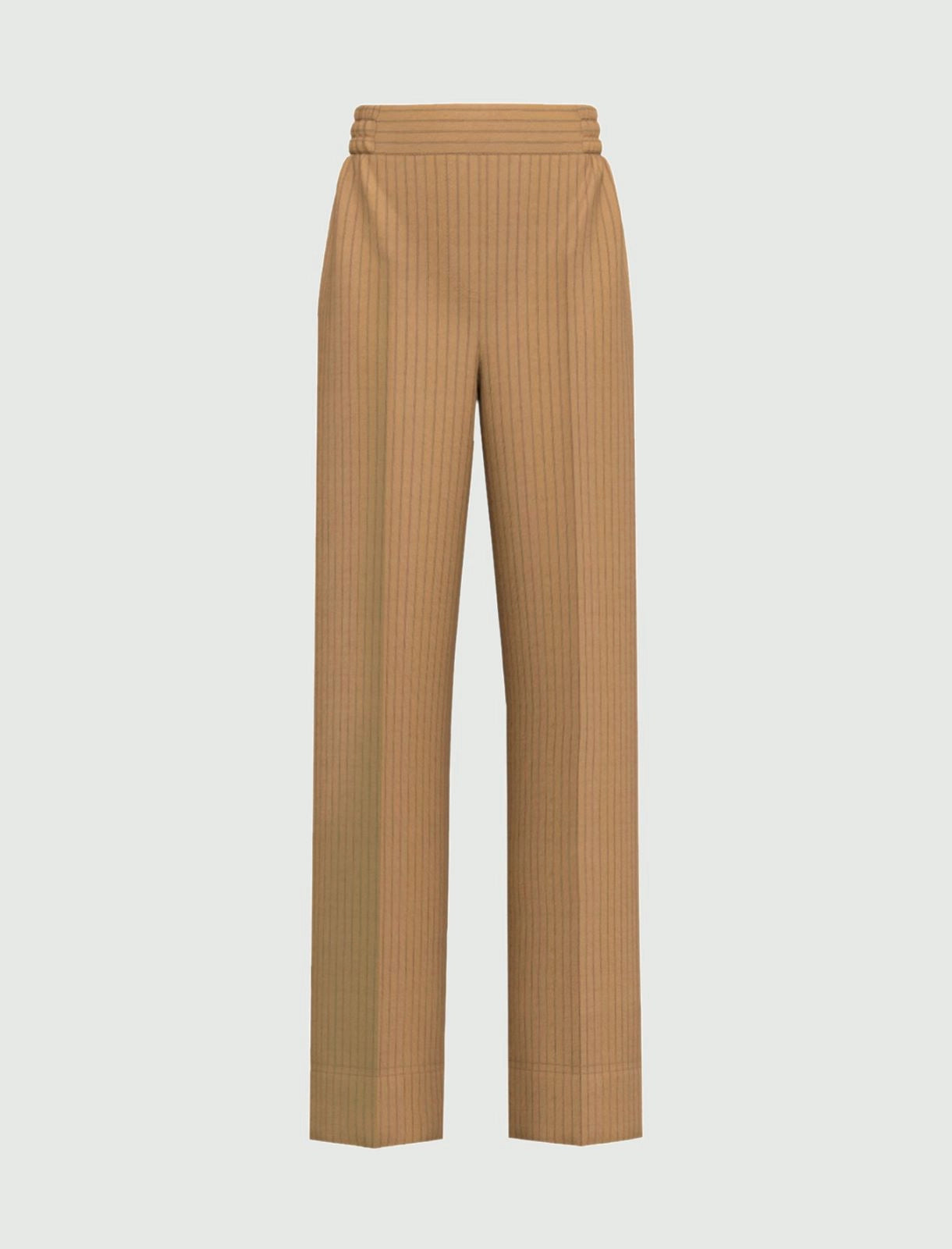 Pantaloni riga in tinta