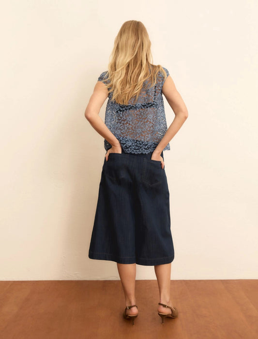 Gonna pantaloni denim