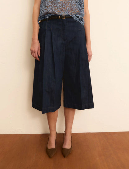 Gonna pantaloni denim