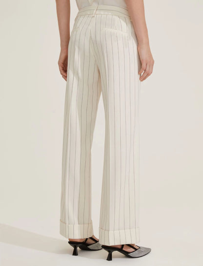 Tailleur pantalone gessato