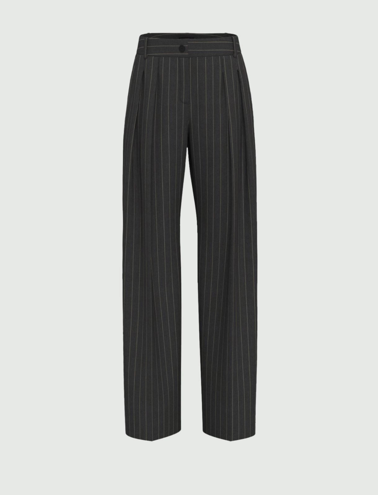 Pantaloni doppia pinces gessati