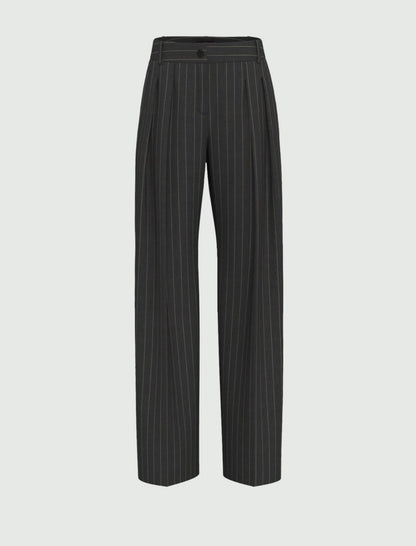 Pantaloni doppia pinces gessati