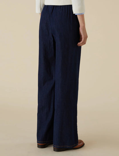 Pantaloni denim coulisse