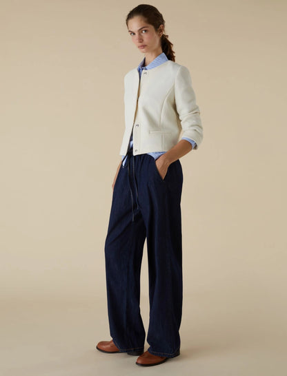 Pantaloni denim coulisse