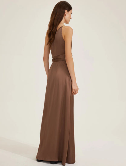 Abito monospalla ripresa vita