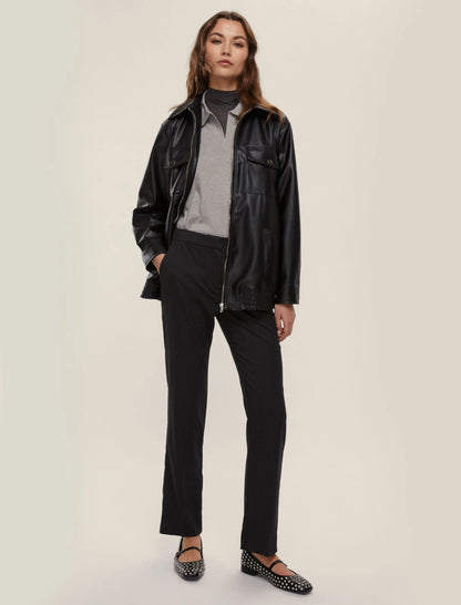 Maglia lurex collo polo