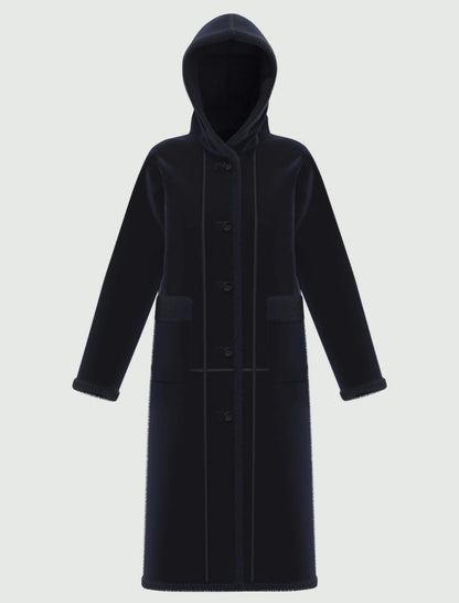 Ecomontone lungo cappuccio