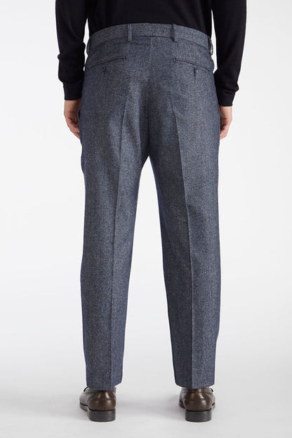 Pantaloni melange pinces