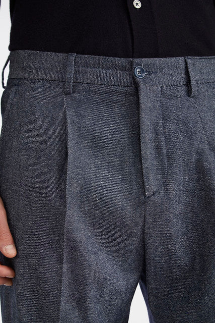 Pantaloni melange pinces