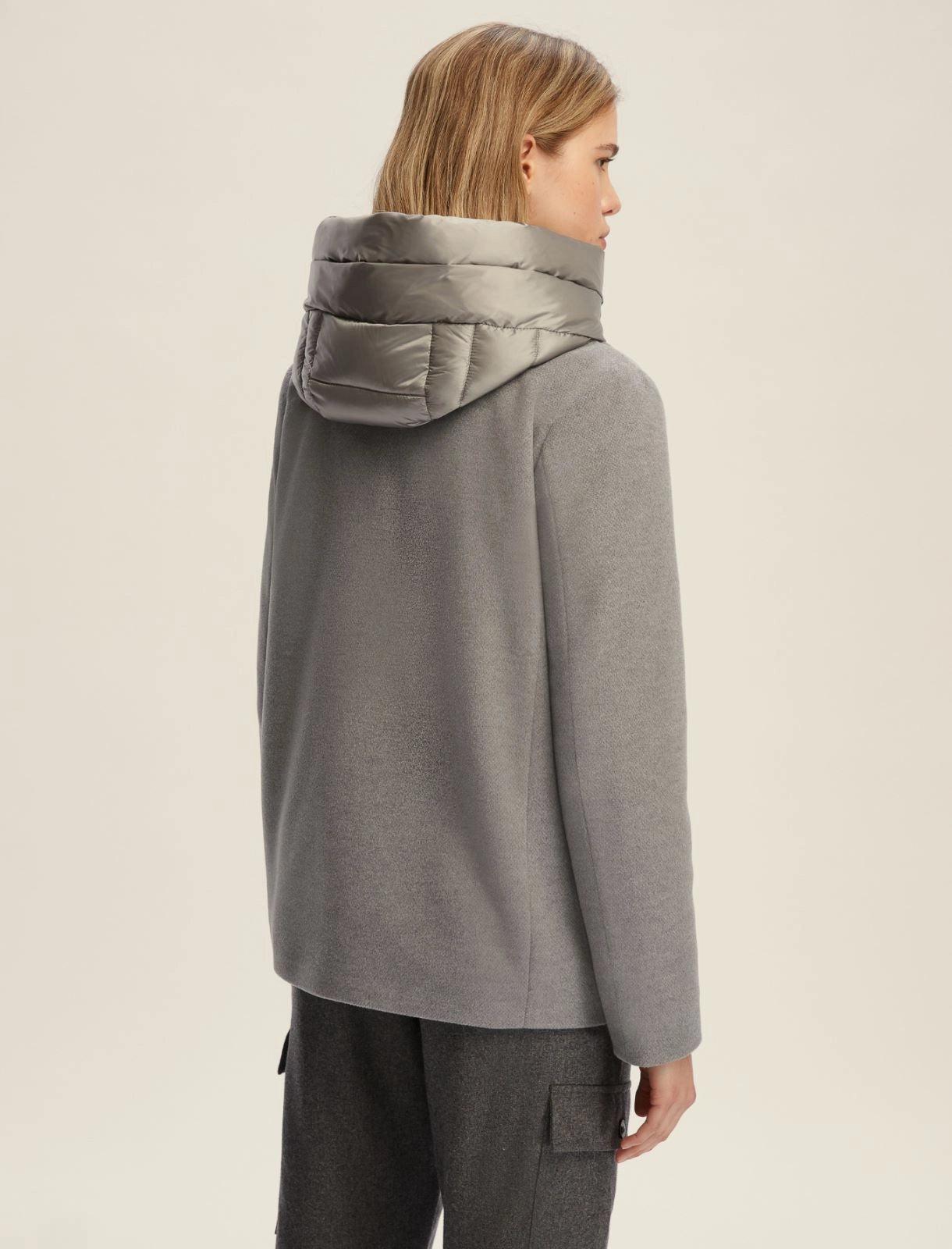 Giaccone corto finto interno