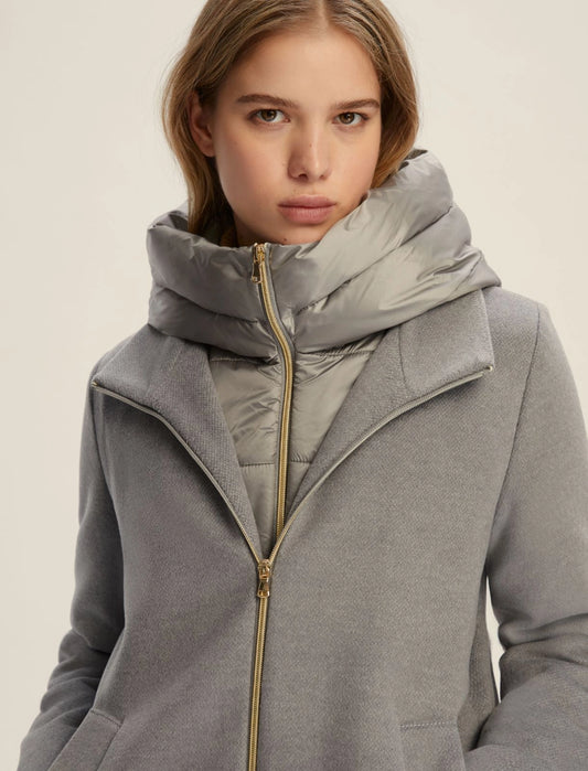 Giaccone corto finto interno