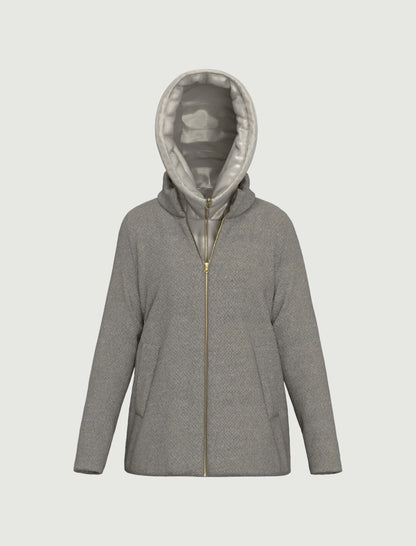 Giaccone corto finto interno