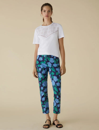 T-shirt inserto sangallo