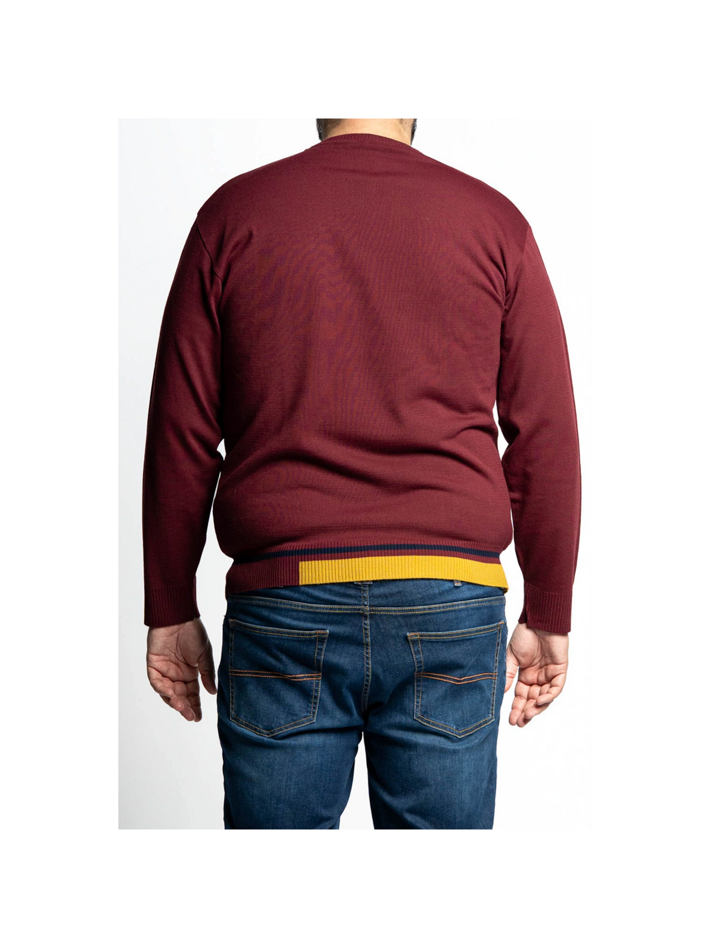 Maglia girocollo contrasti