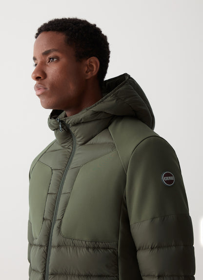 Piumino cappuccio inserti neoprene