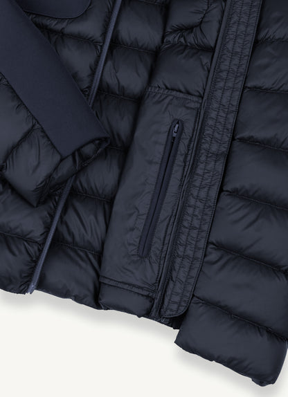 Piumino cappuccio inserti neoprene