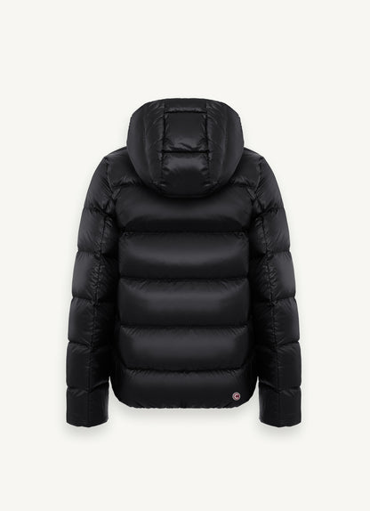 Piumino corto cappuccio staccabile