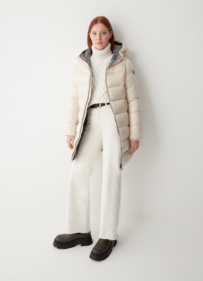 Piumino 3/4 cappuccio