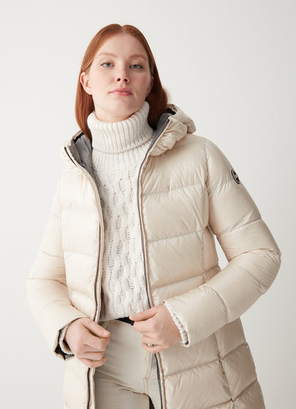 Piumino 3/4 cappuccio