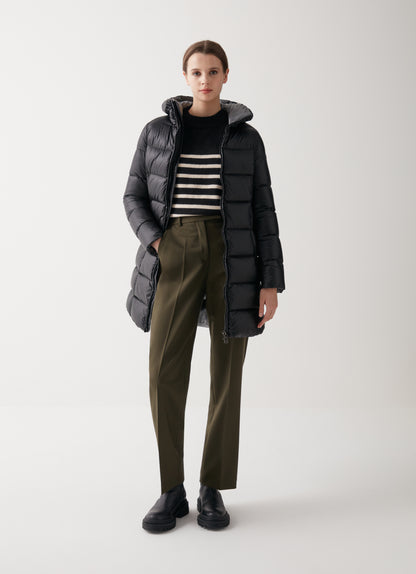 Piumino 3/4 cappuccio