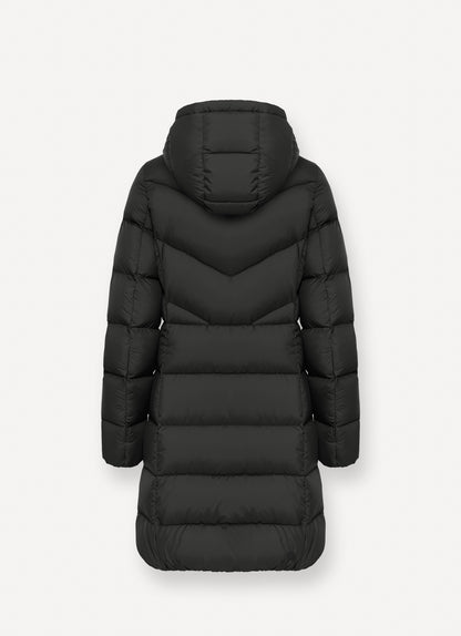 Piumino 3/4 cappuccio fisso