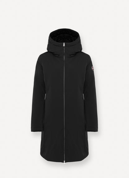 Piumino tecnico cappuccio pelo