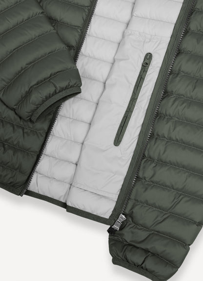 Piumino cento grammi cappuccio