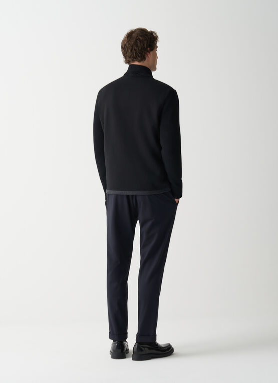 Giubbotto lana/tessuto