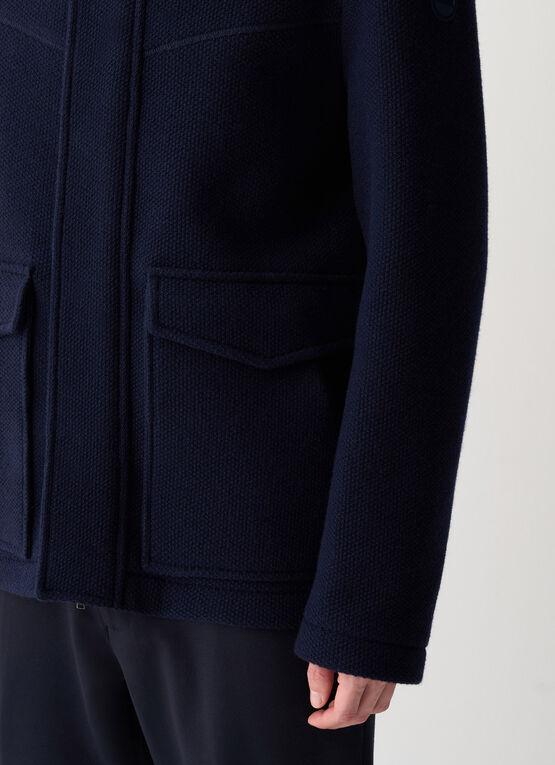 Giaccone piquet cappuccio