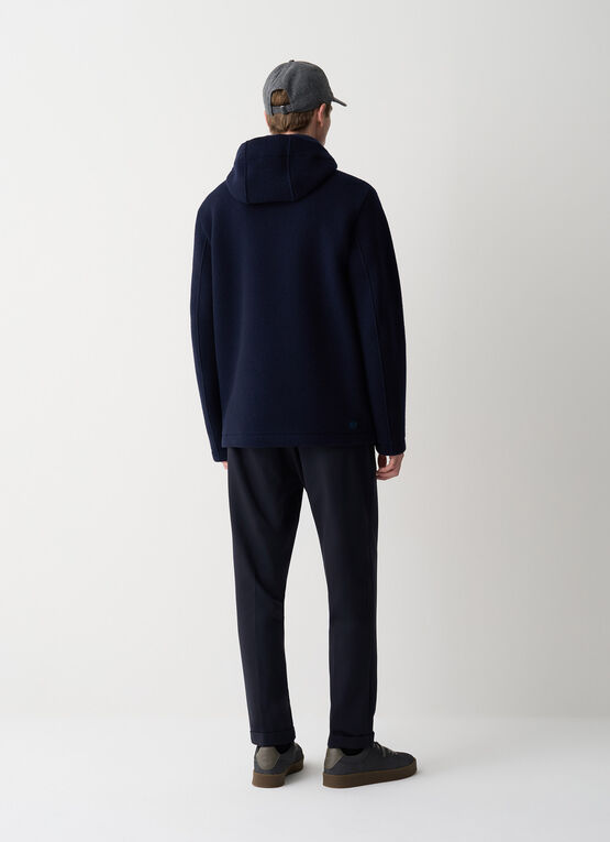 Giaccone piquet cappuccio