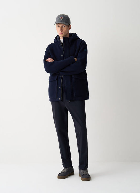 Giaccone piquet cappuccio