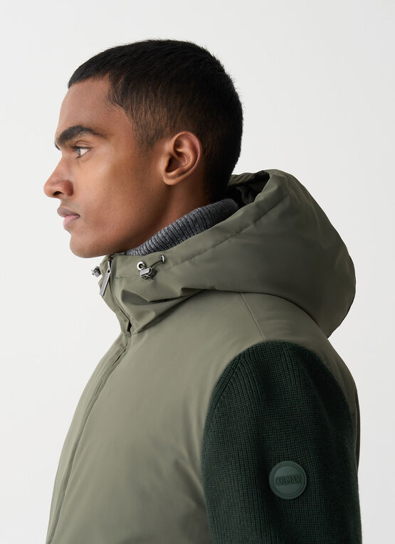 Piumino maniche lana