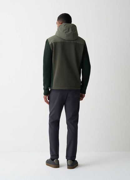 Piumino maniche lana