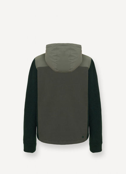 Piumino maniche lana