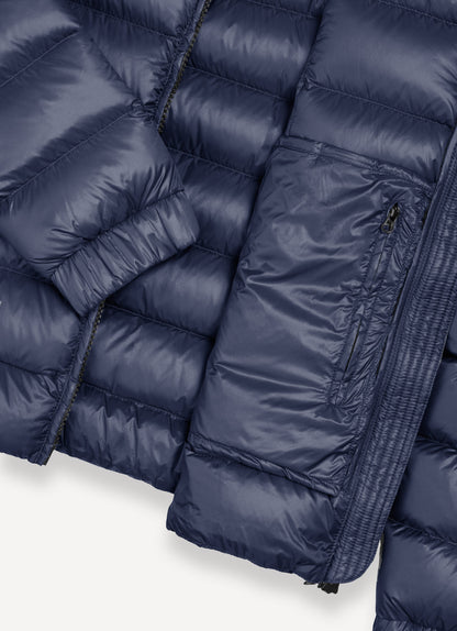 Piumino cappuccio fisso