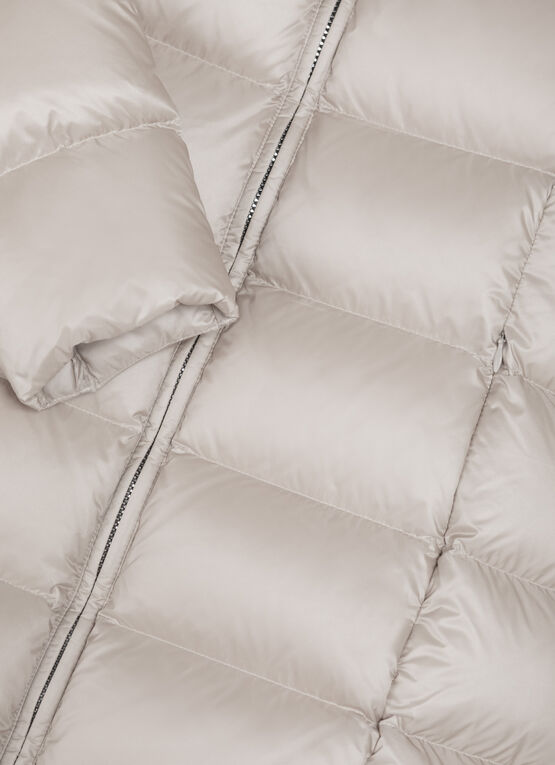 Piumino cappuccio logo color